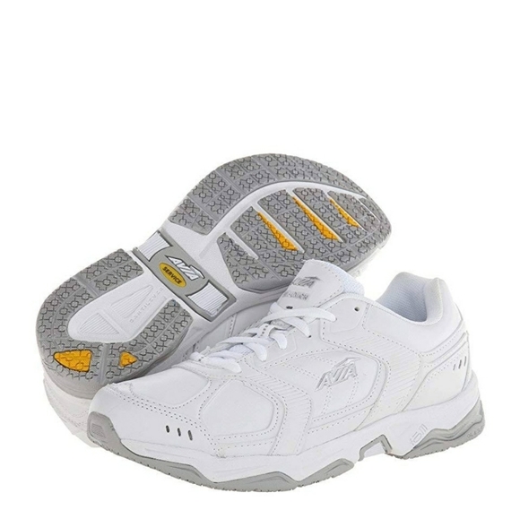 AVIA SHOES MEN'S STYLE A1439MWSV COLOR WHITE/STEEL size 8 - Picture 1 of 10